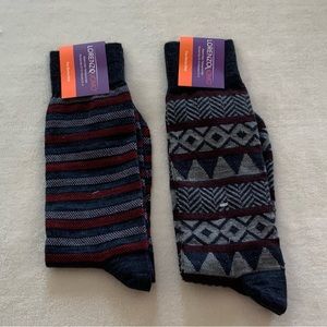 (2) Lorenzo Uomo MERINO WOOL SOCK